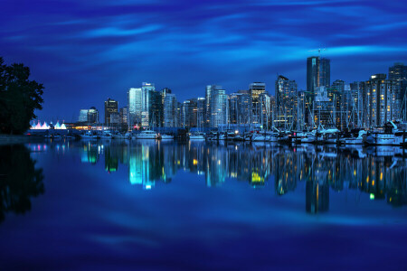 Baia, Bay Burrard, British Columbia, edificio, Burrard Inlet, Canada, Coal Harbour, Koalas Harbour