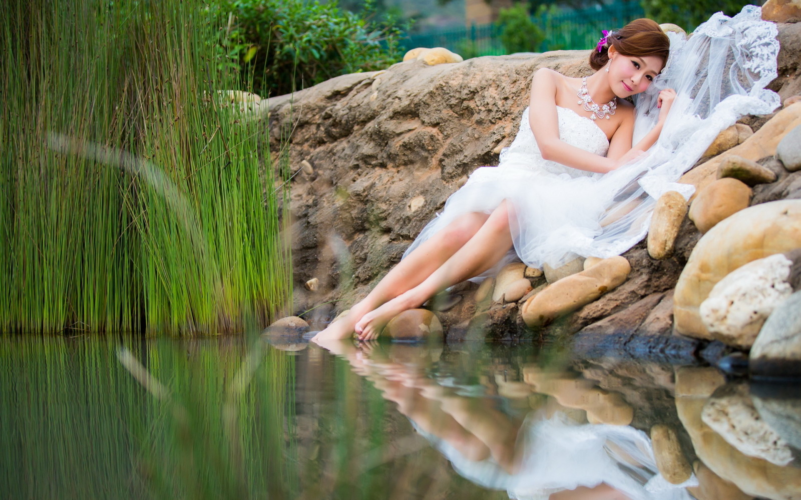 girl, the bride, asian