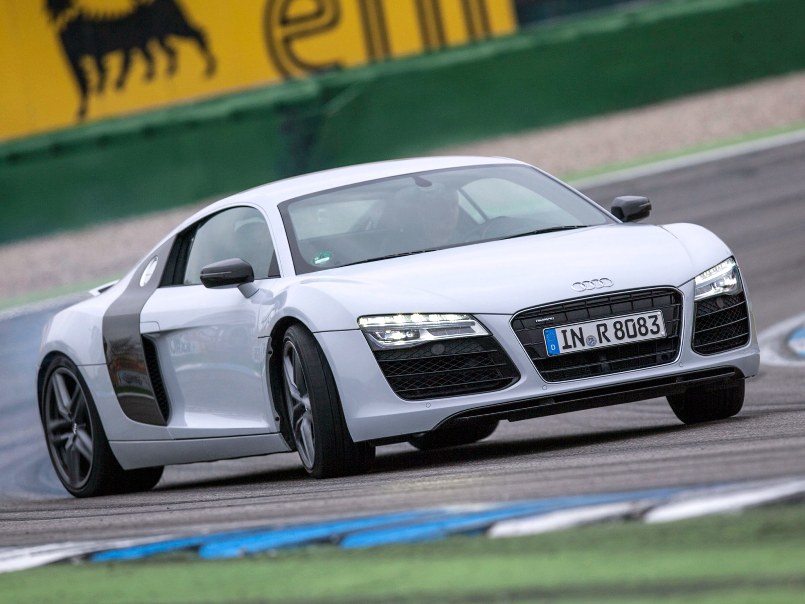 supercar, car, white, Audi, track, wallpapers