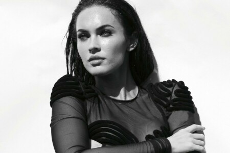 actress, black and white, celebrity, Megan Fox