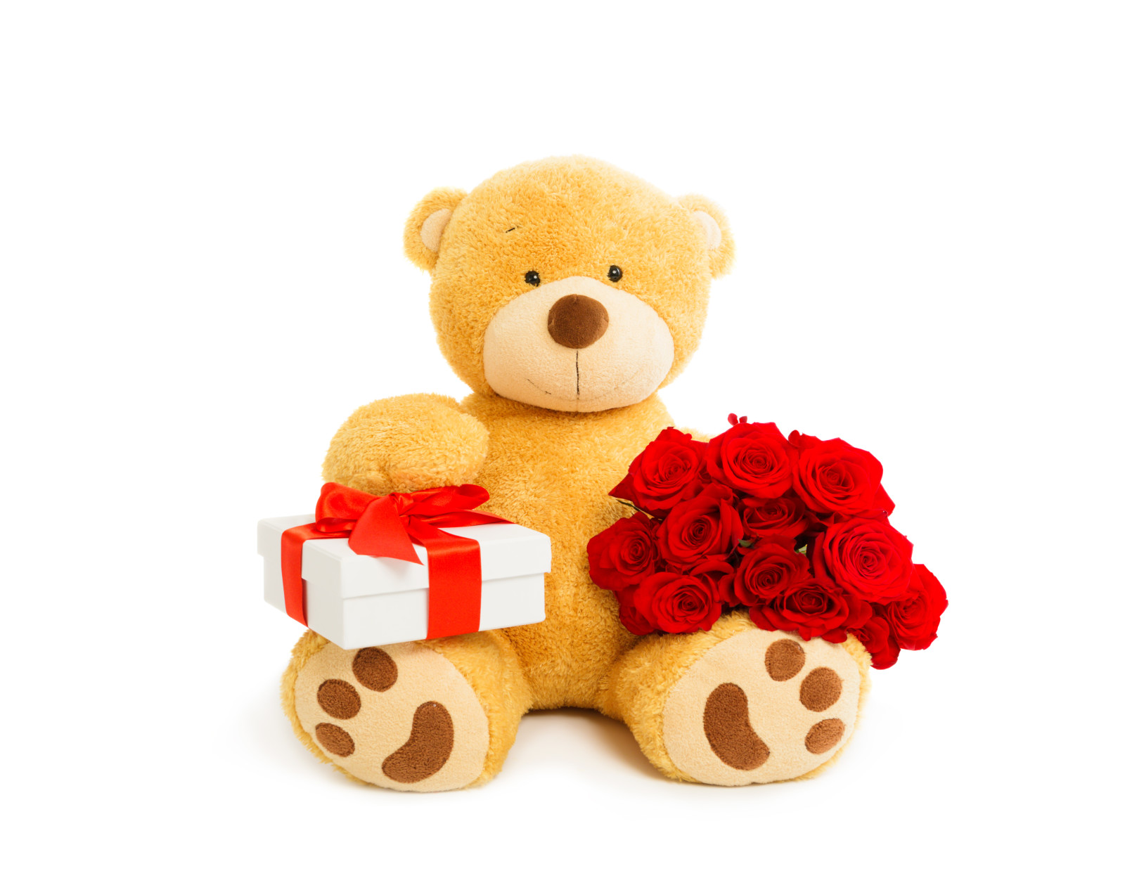 love, romantic, valentine's day, gift, roses, bear, heart, teddy