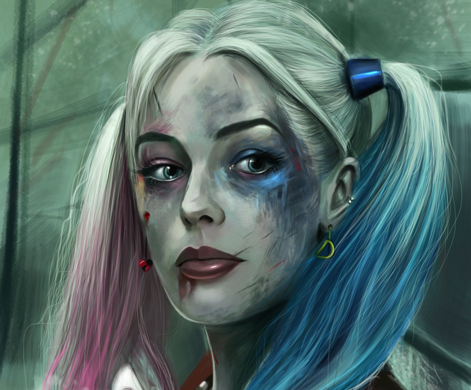 arte, margot robbie, Harley Quinn, Esquadrão Suicida, Margot Robbie, Um destacamento de samoubiyc