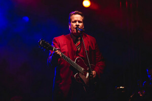 guitar, light, microphone, Music, musician, scene, singer, smoke