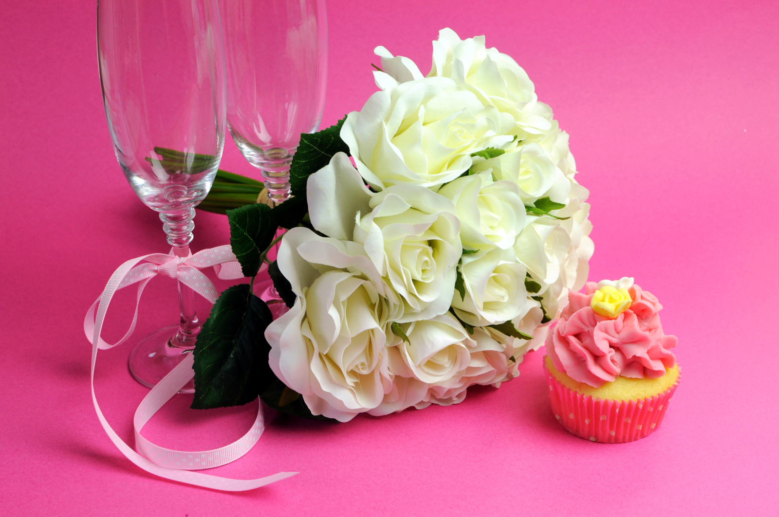 roses, flowers, white, bouquet, glasses, photo, cake