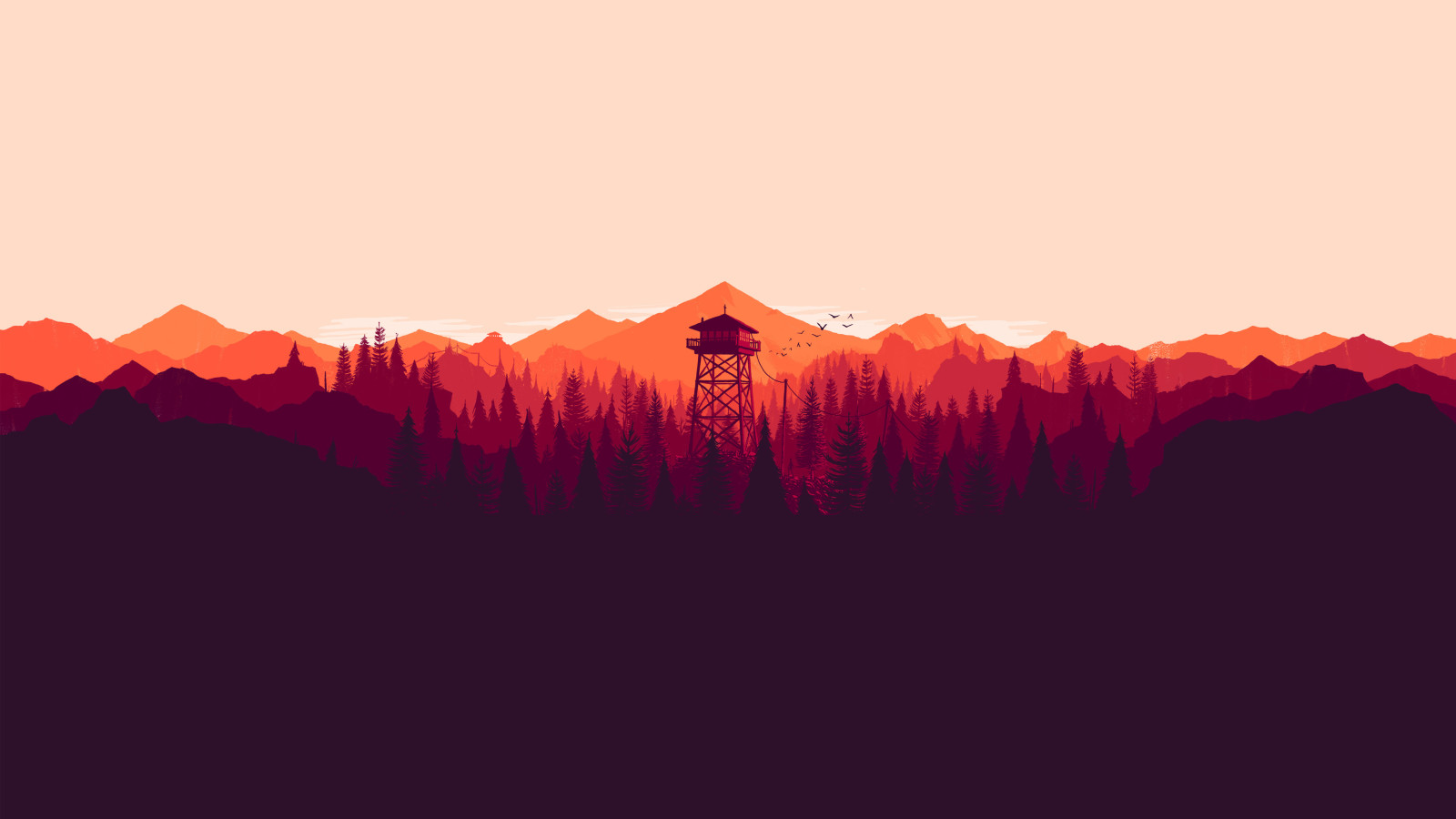 forrest, firewatch, dağlar