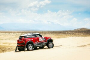 317, Dakar, Desierto, Mini, MINI John Cooper Works, Carrera, Reunión, rojo