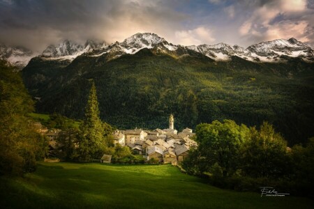 forest, home, Italy, mountains, Stefan Thaler, The threshold of paradise