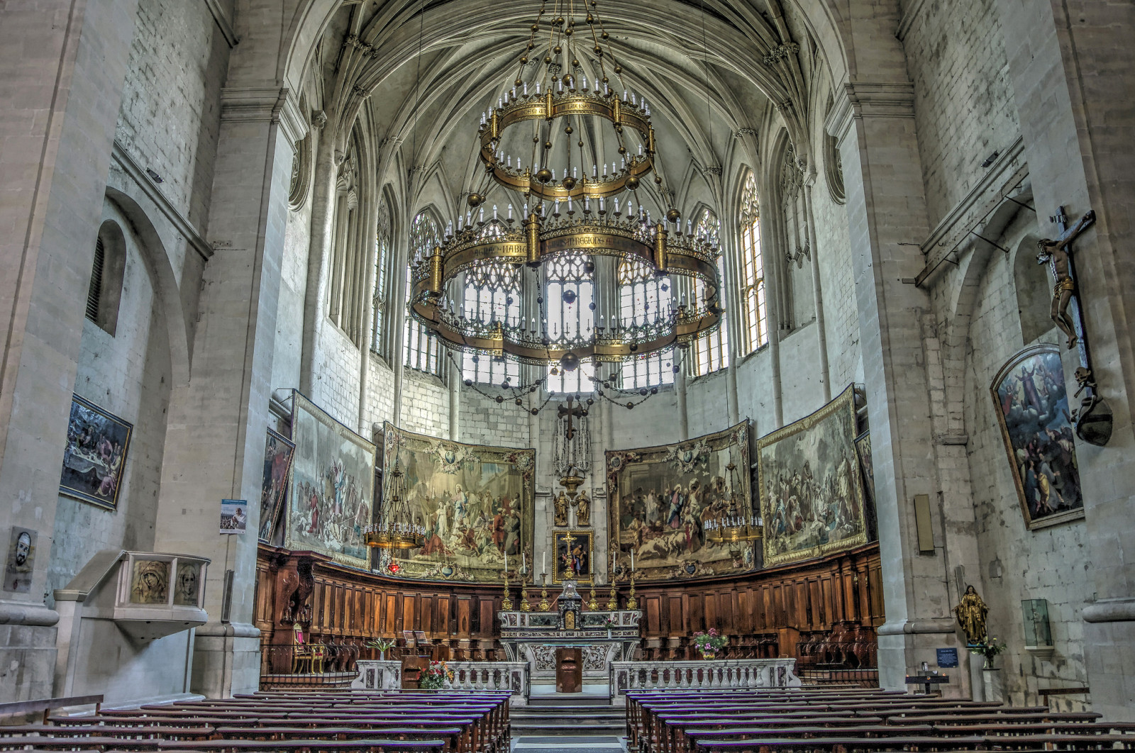 Frankrig, arkitektur, tempel, bænk, Katedral, Rhône-Alpes, religion, ikonostasen