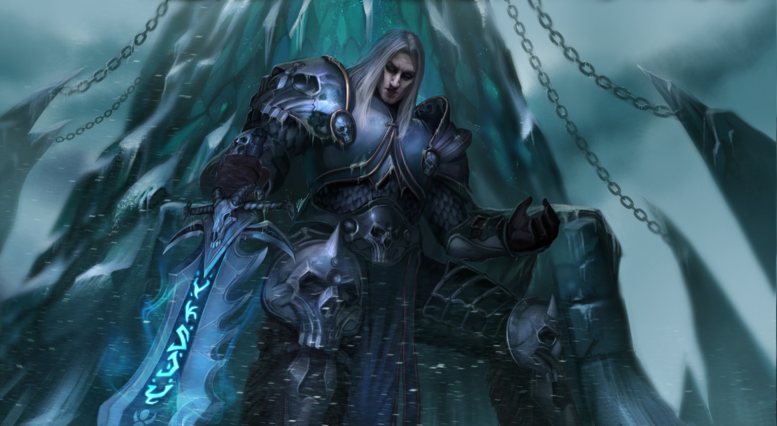 World Of Warcraft, ŁAŁ, Warcraft, Arthas, Arthas Menethil, zamrożony tron