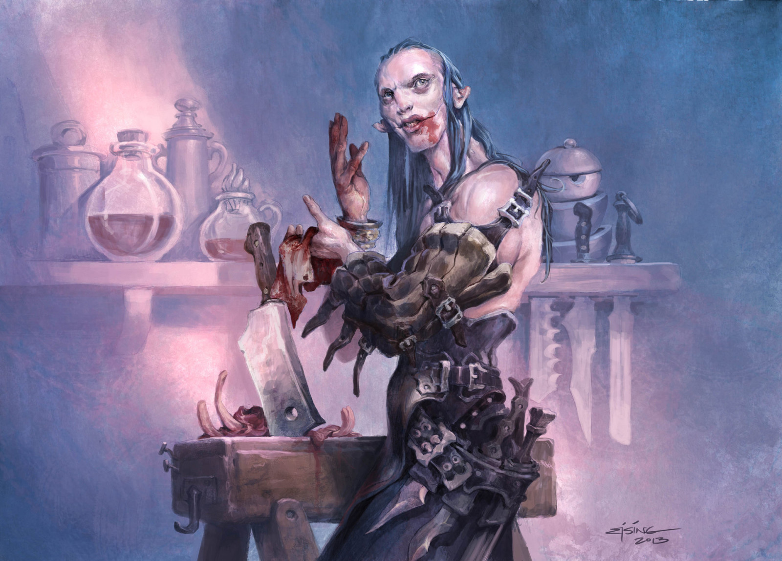 Magic: The Gathering, Jesper Ejsing, Flesh Carver, Carver The Flesh