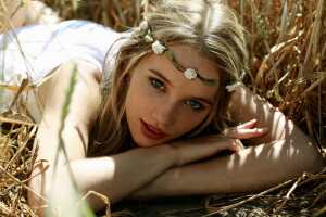 background, cutie, eyes, face, hair, lips, look, summer