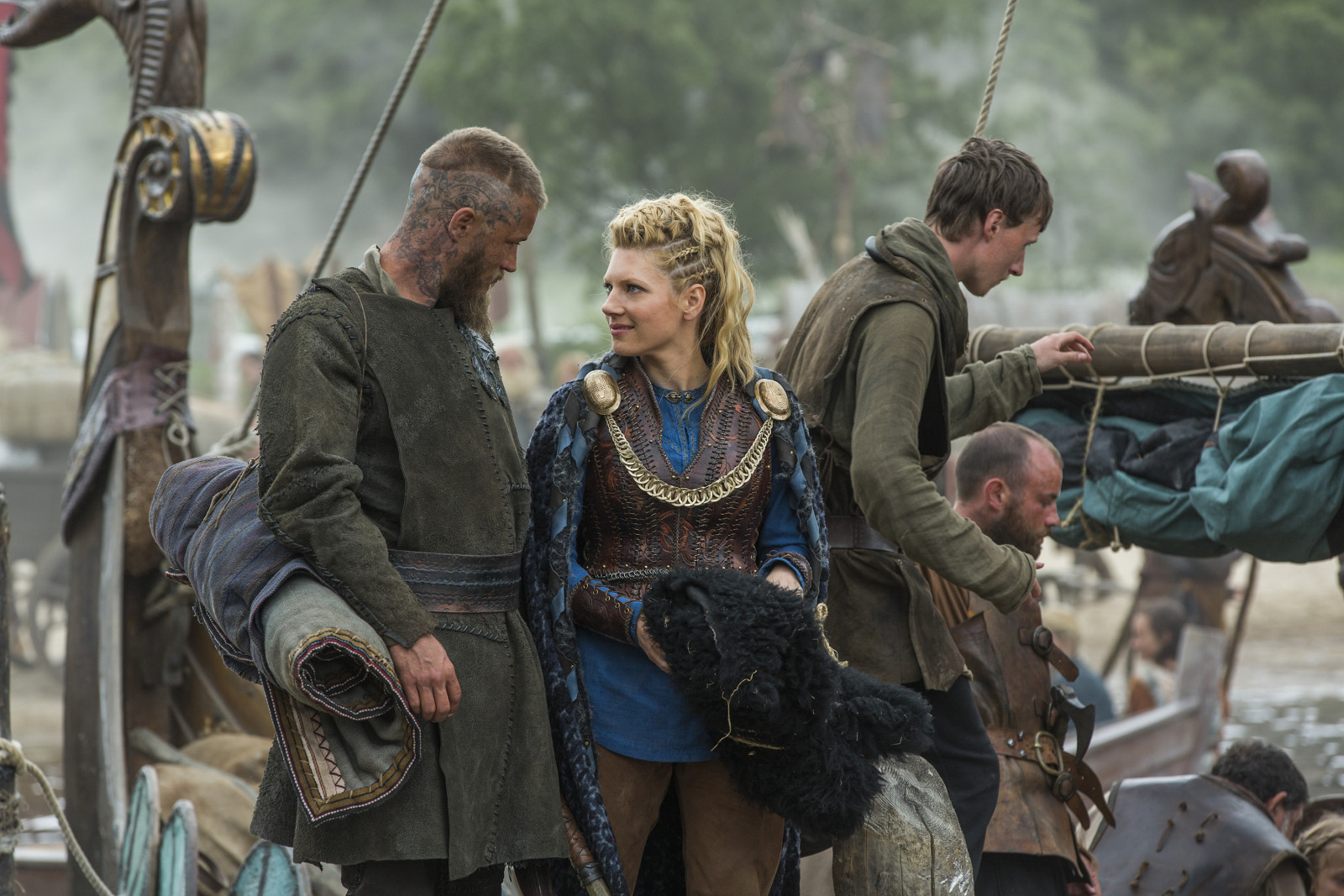 as séries, drama, Os Vikings, Vikings, Travis Fimmel, Katheryn Winnick, Ragnar Lothbrok, Lagertha