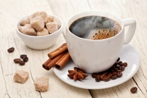 cinnamon, coffee, Cup, grain, sugar