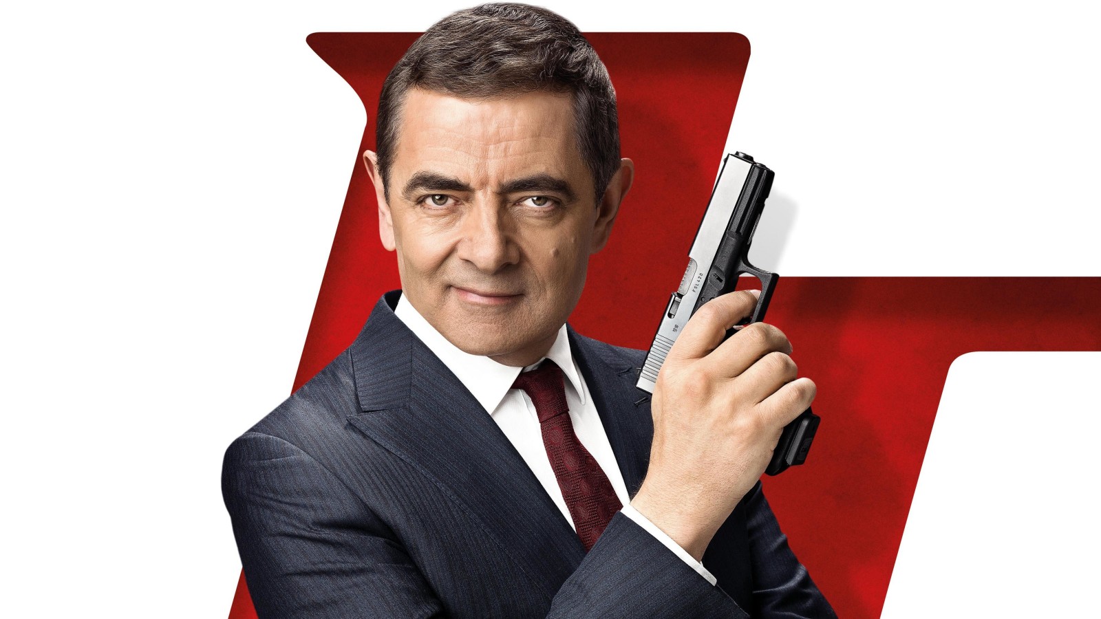 look, pose, weapons, Rowan Atkinson, Johnny English Strikes Again, Agent Johnny English 3.0