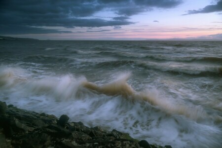 Oceanul Atlantic, Insulele Falkland, furtună, Oceanul Atlantic, Oceanul, val