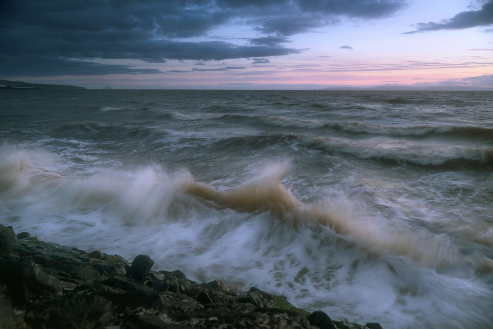 L'oceano, onda, tempesta, L'oceano Atlantico, oceano Atlantico, Isole Falkland