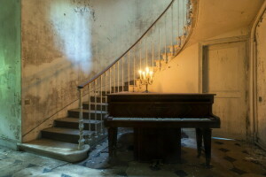 escalera, Música, piano