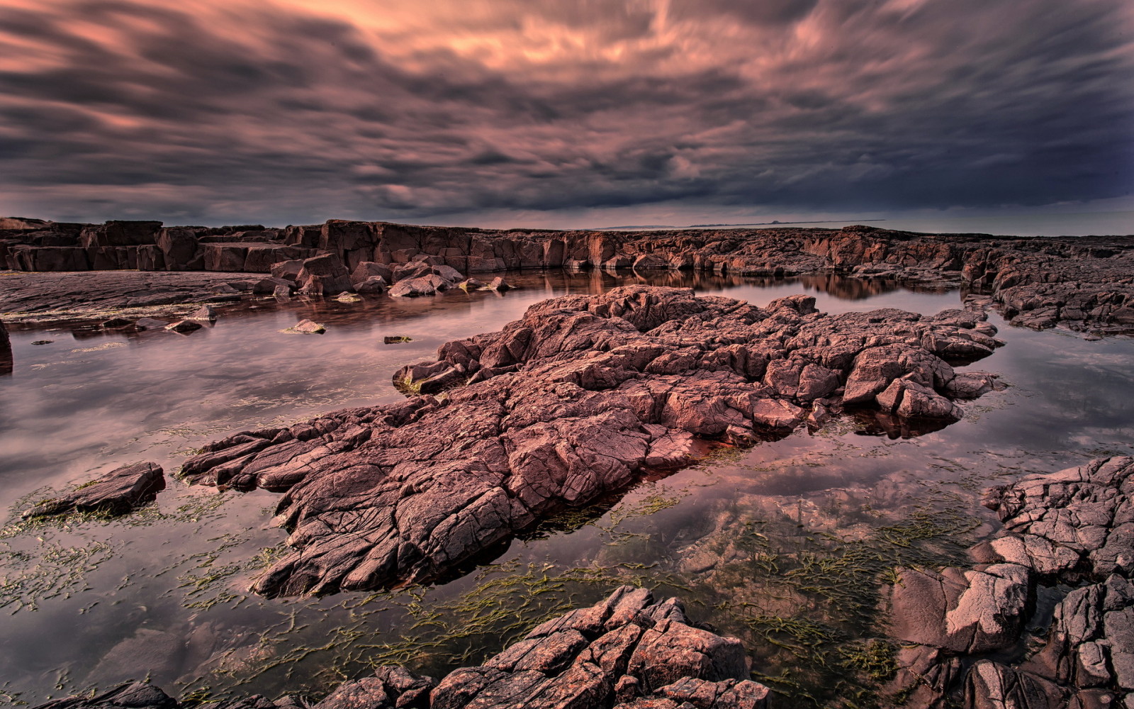 paysage, des pierres, mer