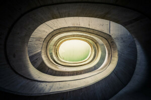 architectuur, Spanje, spiraal, het gebouw, valencia