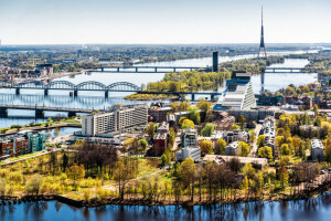 April, Latvia, Riga, spring, the city