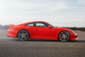 2012, 911, Carrera, Carrera S, coupe, Porsche, rouge, TechArt