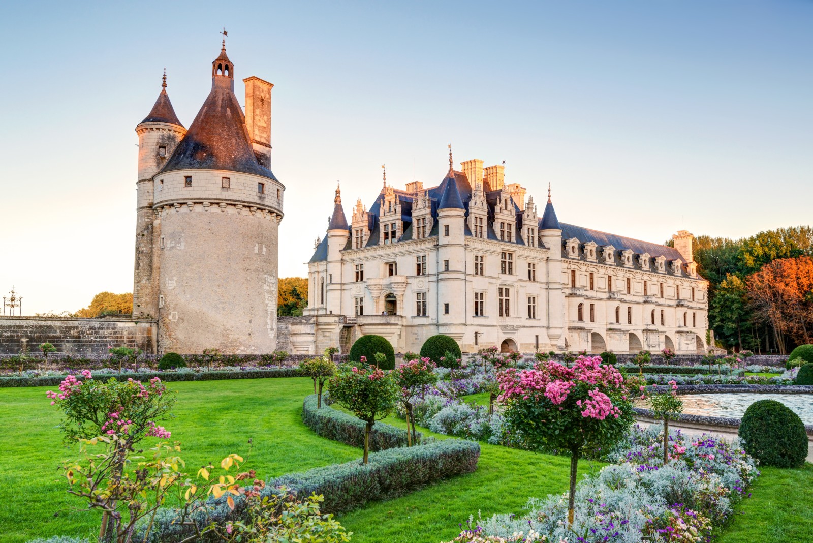 parc, pelouse, Château, Jardin, ancien, Palais