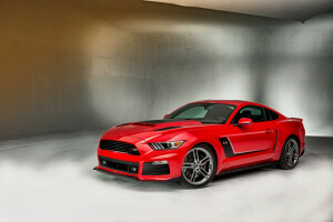 2015, Ford, krsno, Mustang, red, Roush, Stage 3