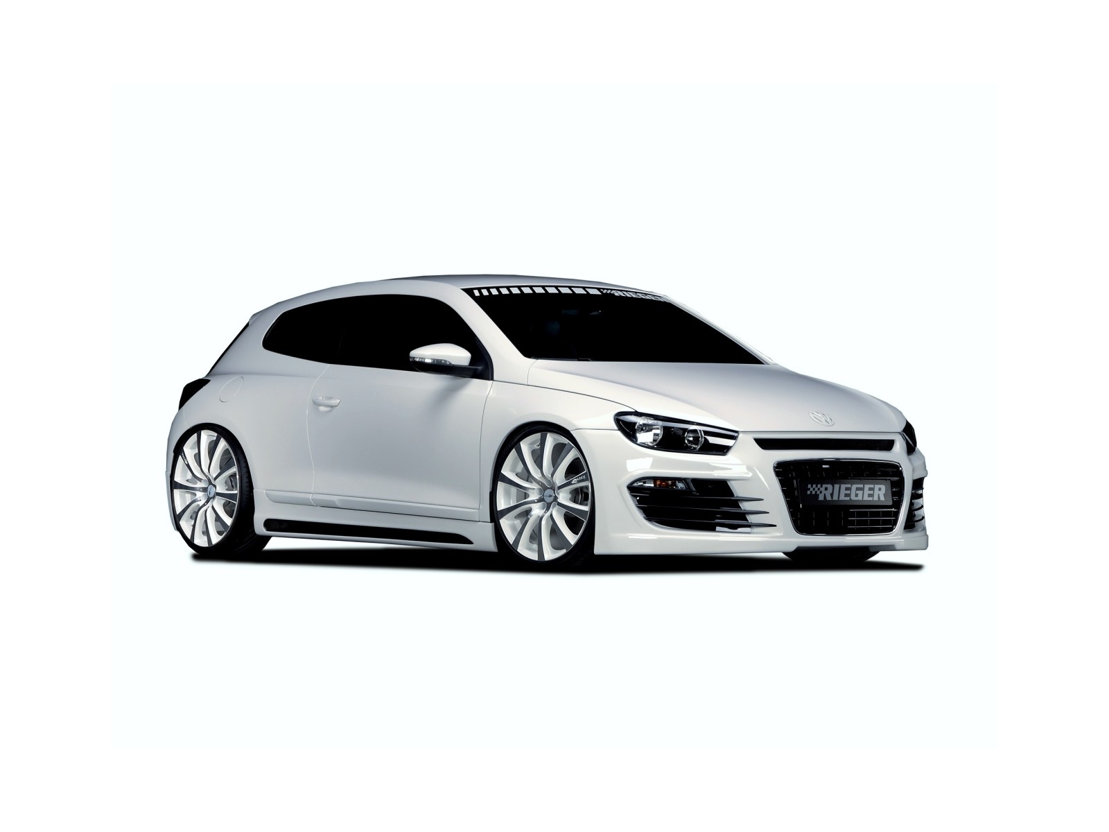 branco, Volkswagen, afinação, 2013, Scirocco, Rieger, Siroco