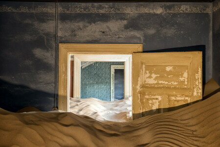 background, sand, the door