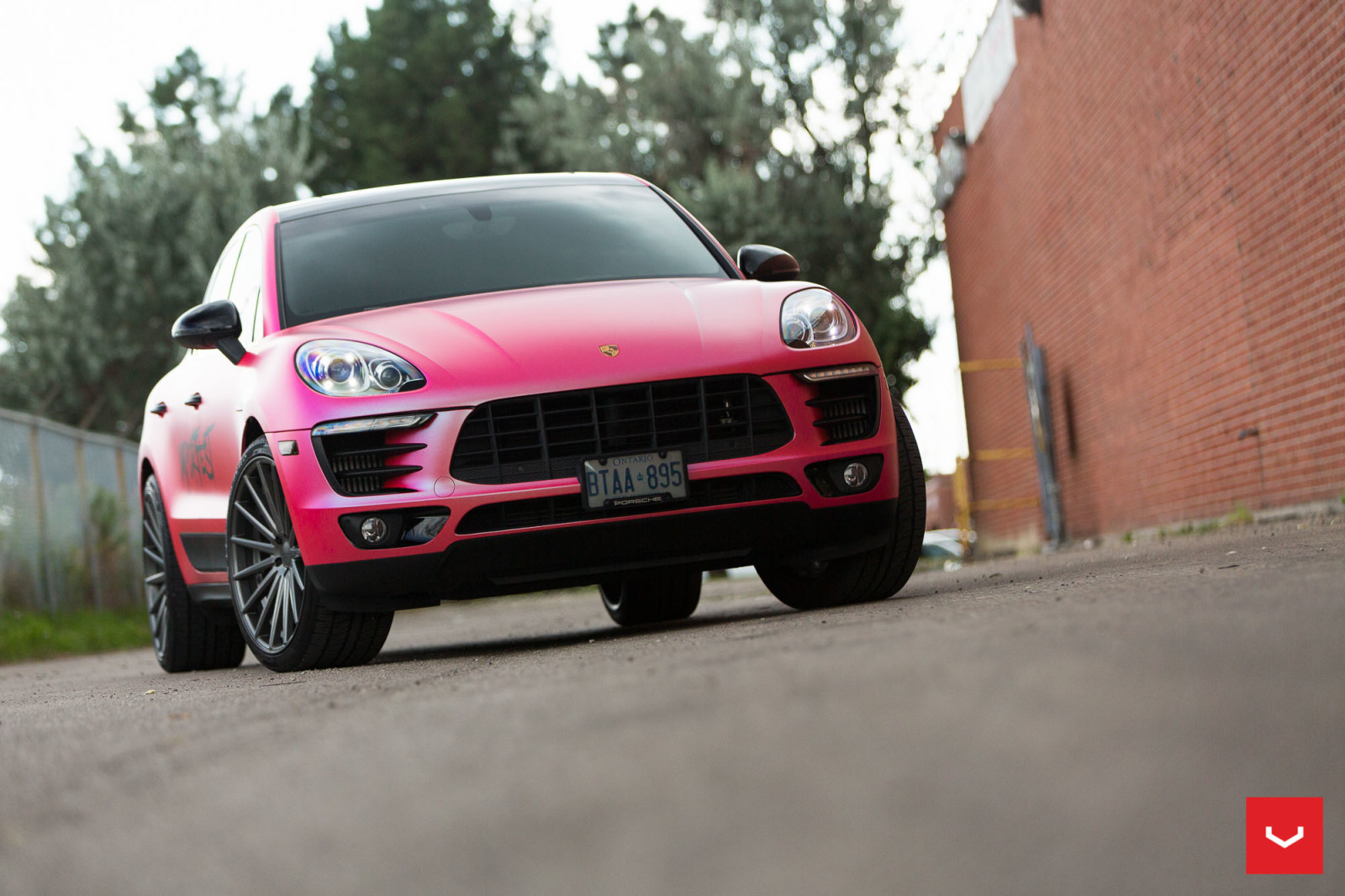 auto, Kone, Porsche, asemat, pyörät, Macan, Vossen Pyörät