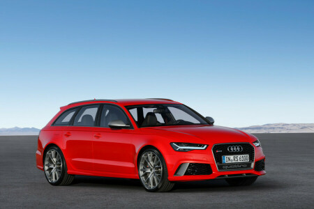 Audi, Avant, rouge, RS 6, universel