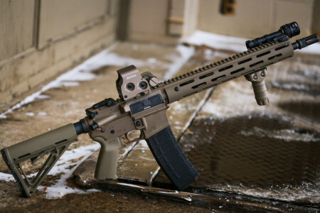 assault rifle, collimator, magpul, weapons