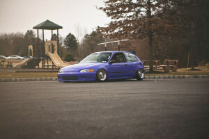 civici, Honda Civic, purple, stance. Honda