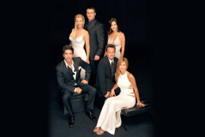 atores, Chandler Bing, personagens, Comédia, Courteney Cox, David Schwimmer, amigos, Jennifer Aniston