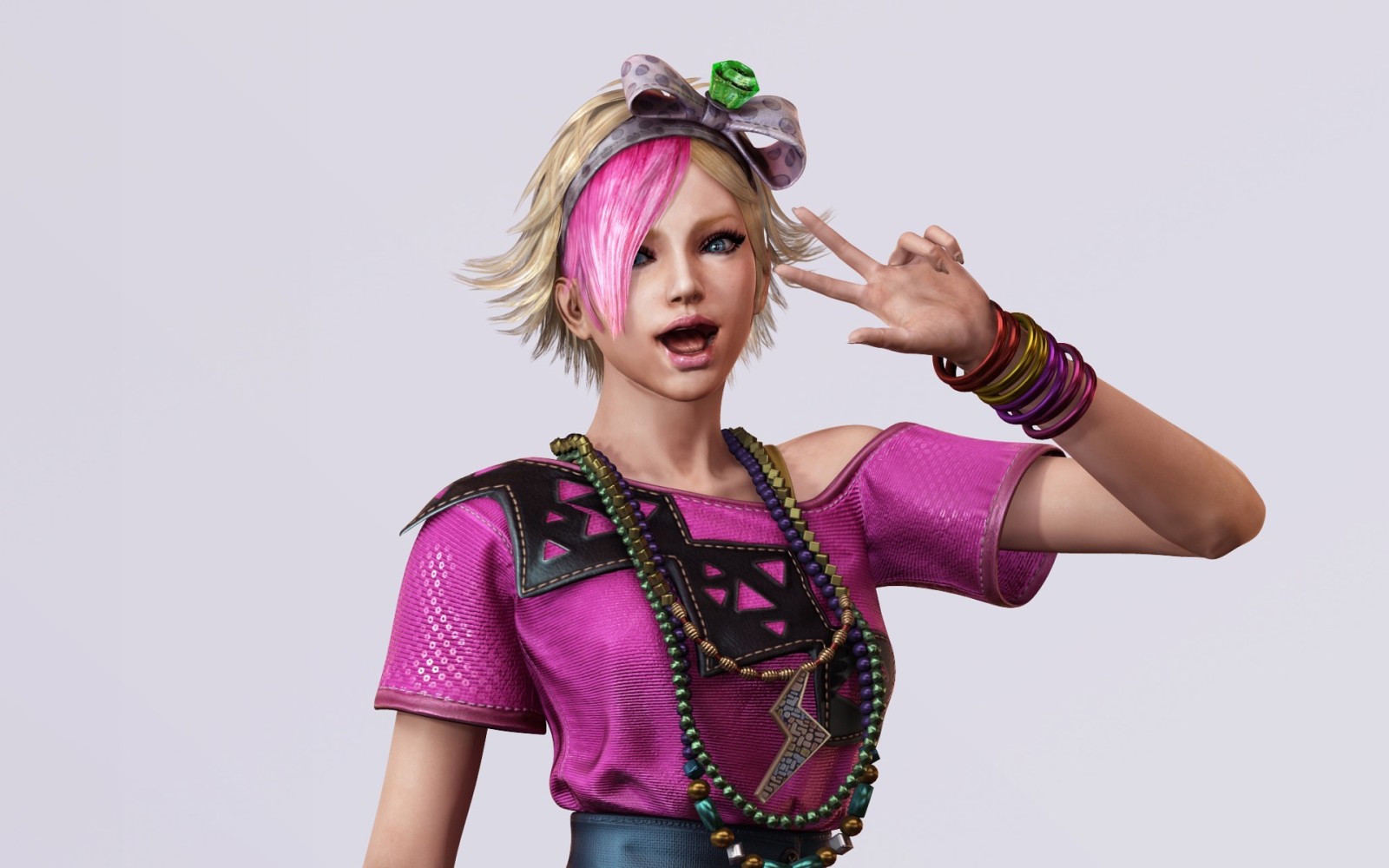 aussehen, Mädchen, Geste, emo, Lollipop Chainsaw