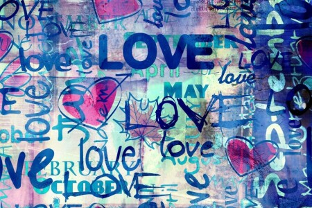 grafiti, amor, pode