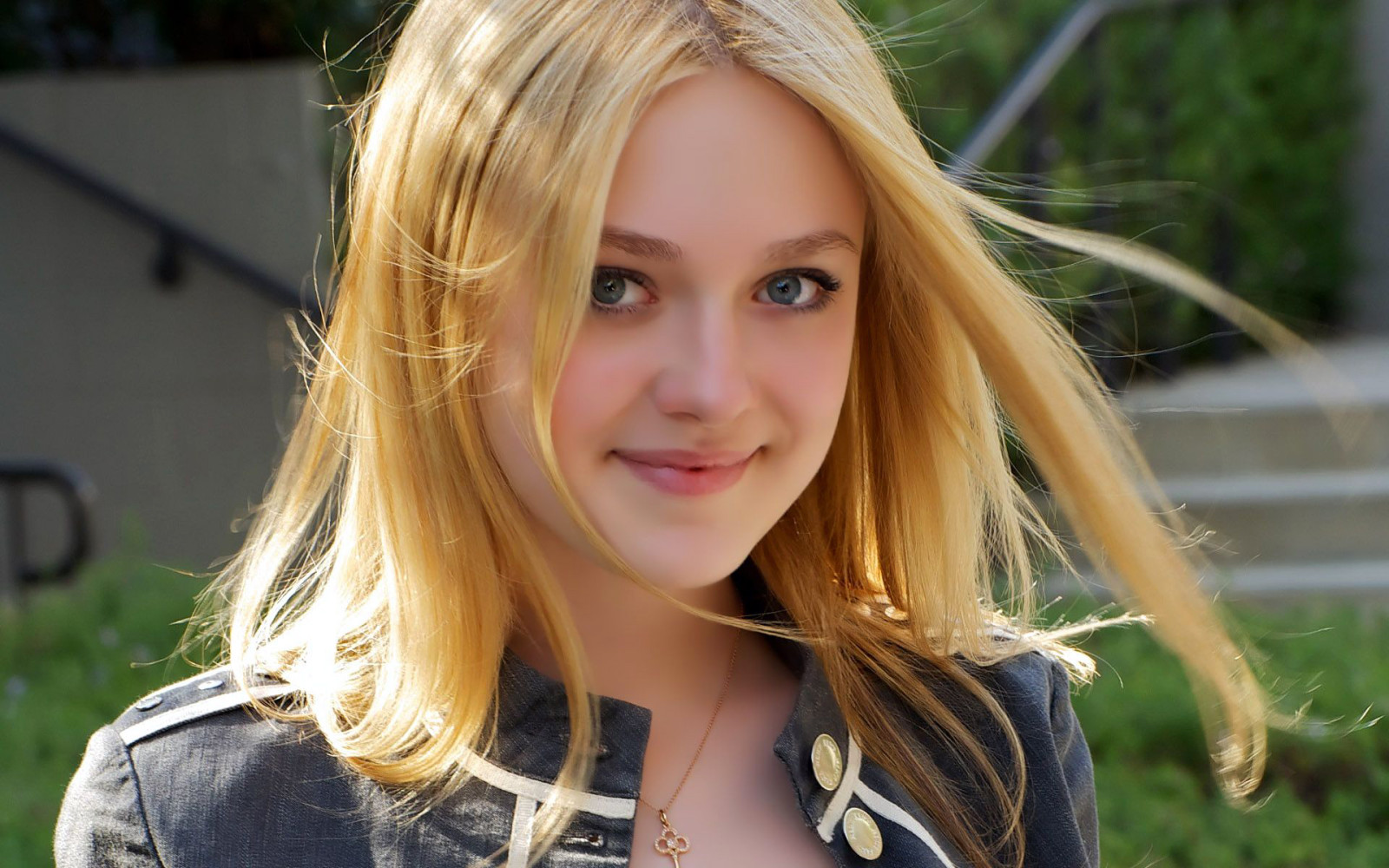 bak, yüz, sarışın, gülümsemek, model, aktris, Dakota Fanning