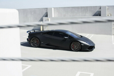 car, GMG, Huracan, Lamborghini, Machine, side view, tuning