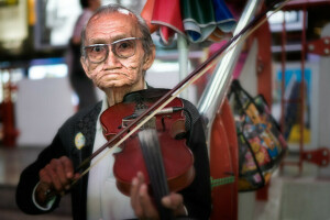 Música, personas, violín