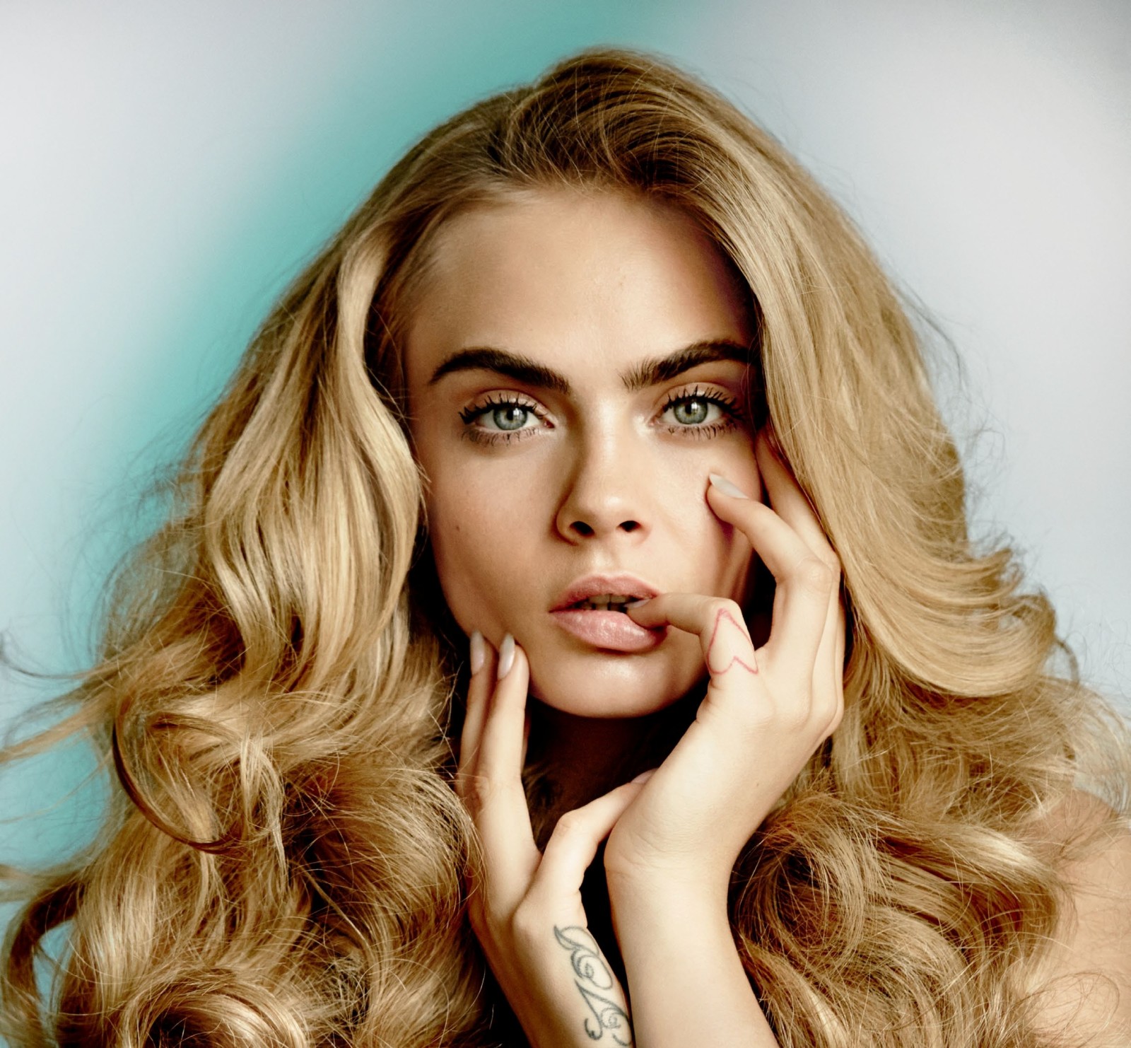 porträtt, modell, Cara Delevingne