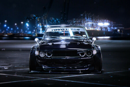 black, BMW, by Khyzyl Saleem, E30, Front, future, tuning