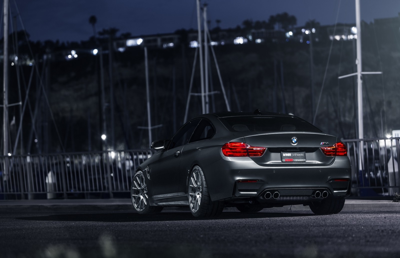 car, gray, BMW, German, wheels, Rear, mineral, VMR