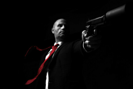 background, gun, people