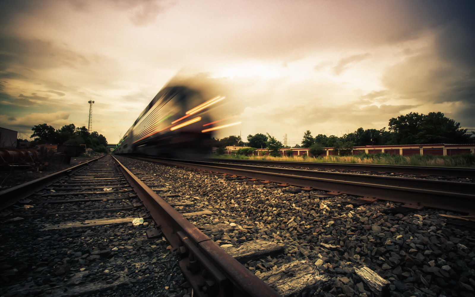 la vitesse, chemin de fer, train