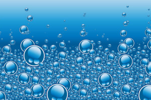 blue, bubbles, water