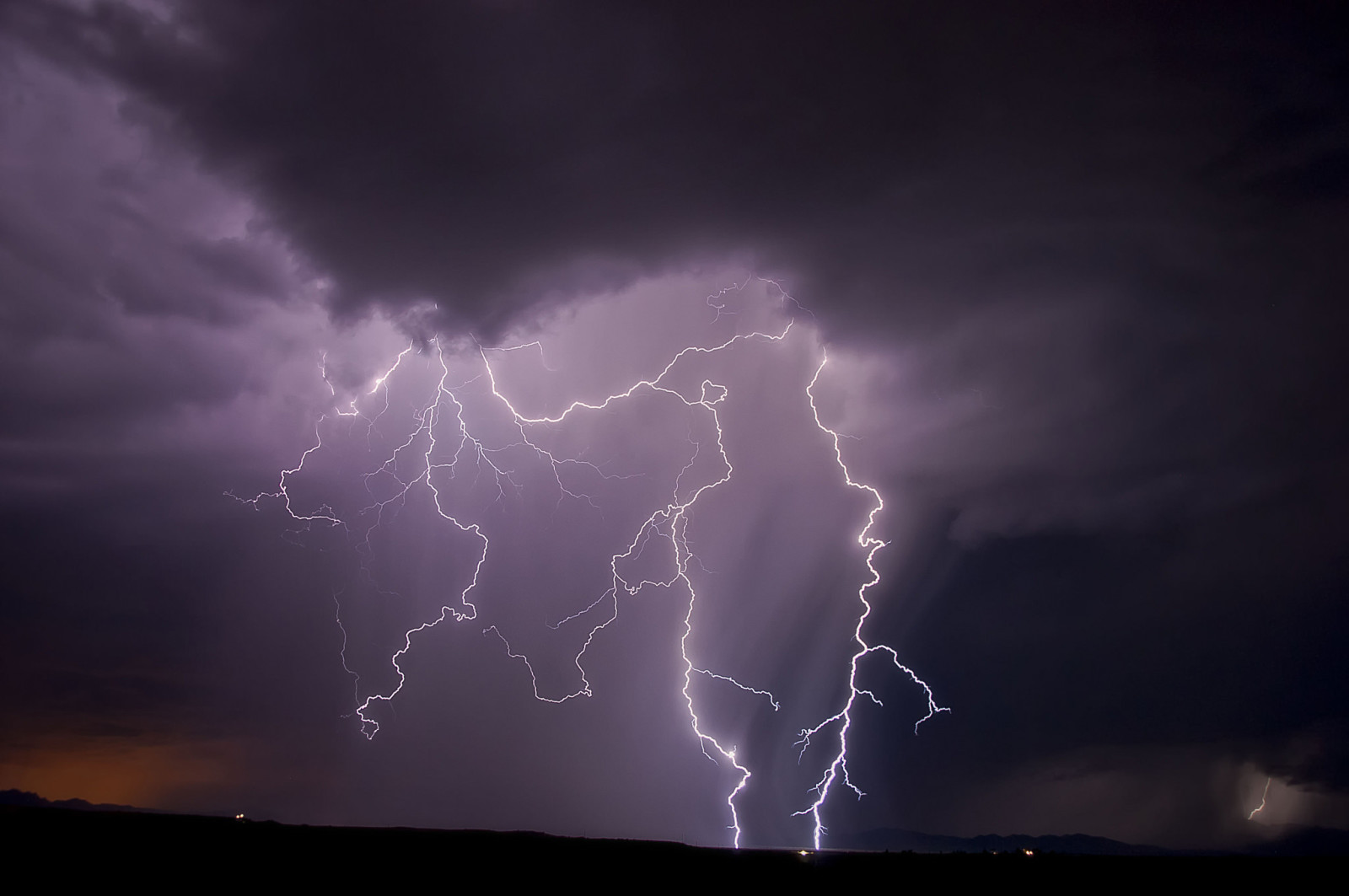 natura, il cielo, notte, fulmine