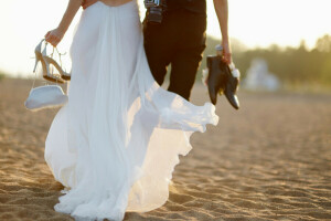 masculino, el novio, Boda, Mujer