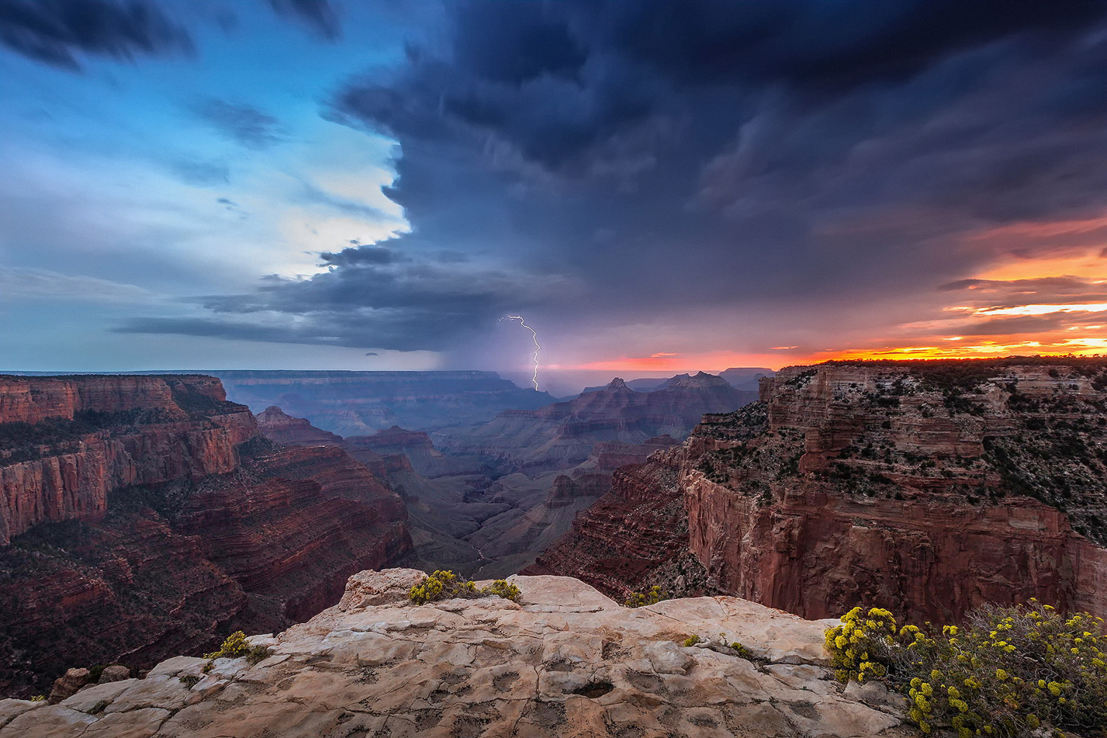 Stati Uniti d'America, fulmine, Il Gran Canyon, Arizona