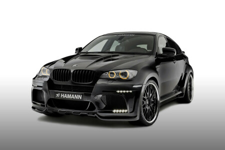 BMW, E71, Hamann, fundo branco, X6 M