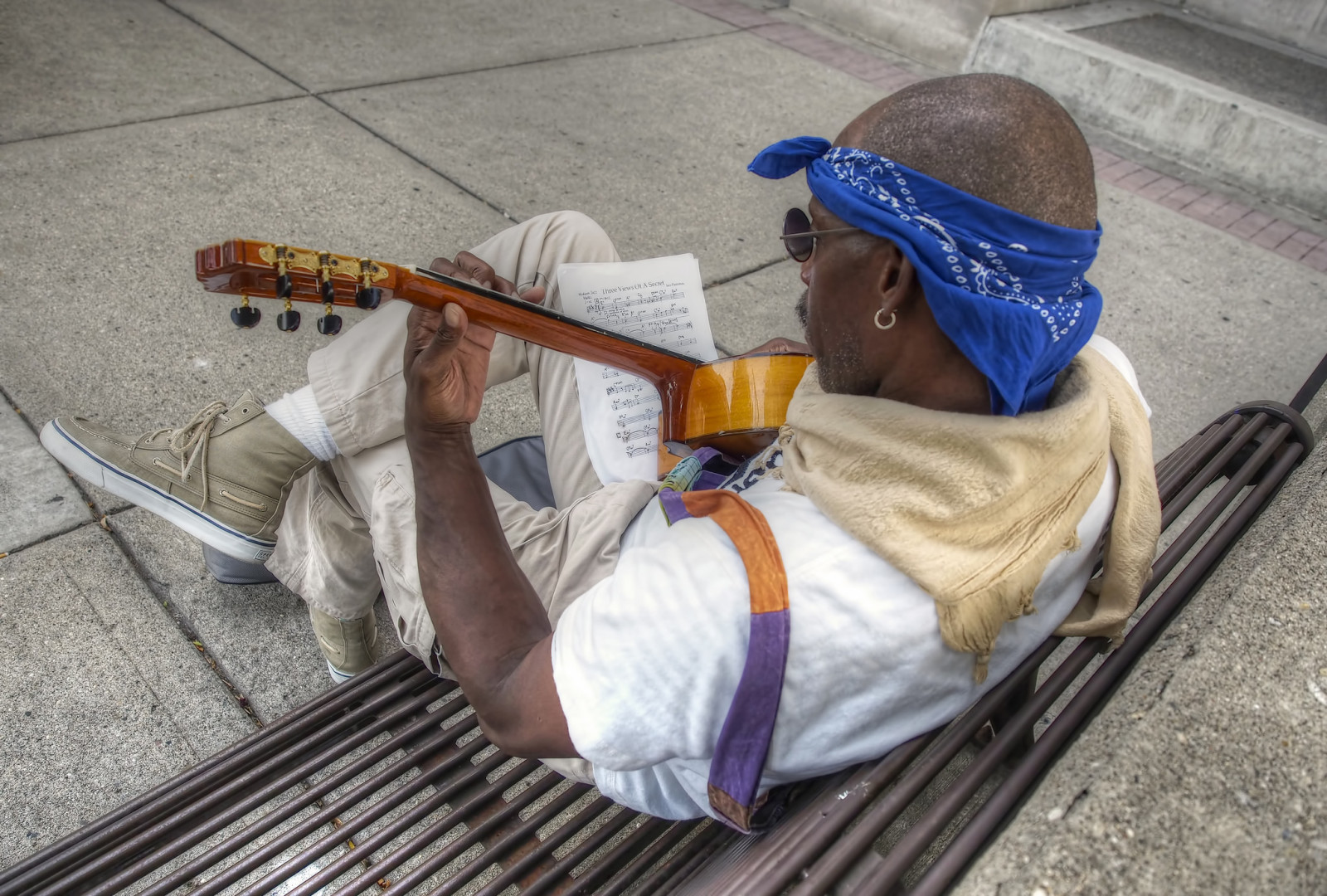 musik, mennesker, guitar